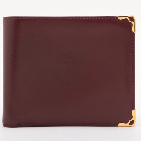 Cartier Must Line Leather Wallet - Bordeaux